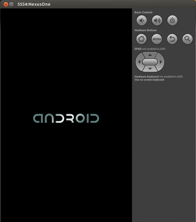 virtual Android device screenshot